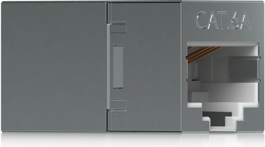 Bashkues RJ45 Ubiquiti UACC-RJ45-Coupler-C6A, Cat6A, 10 copë, gri