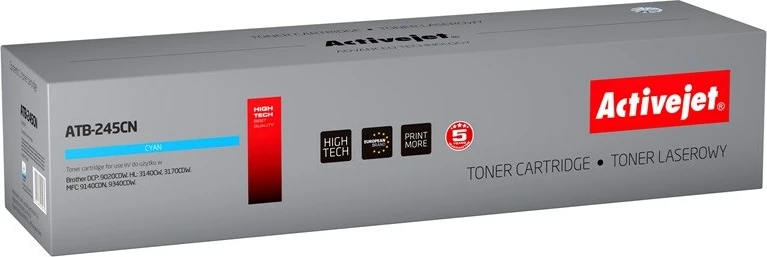 Toner zëvendësues Activejet ATB-245CN për printer Brother, i kaltër