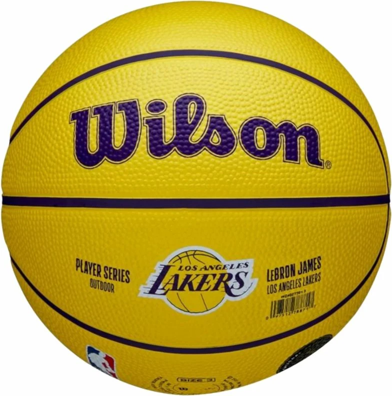 Top për basketboll Wilson LeBron James, e verdhë [Madhësia: 3]