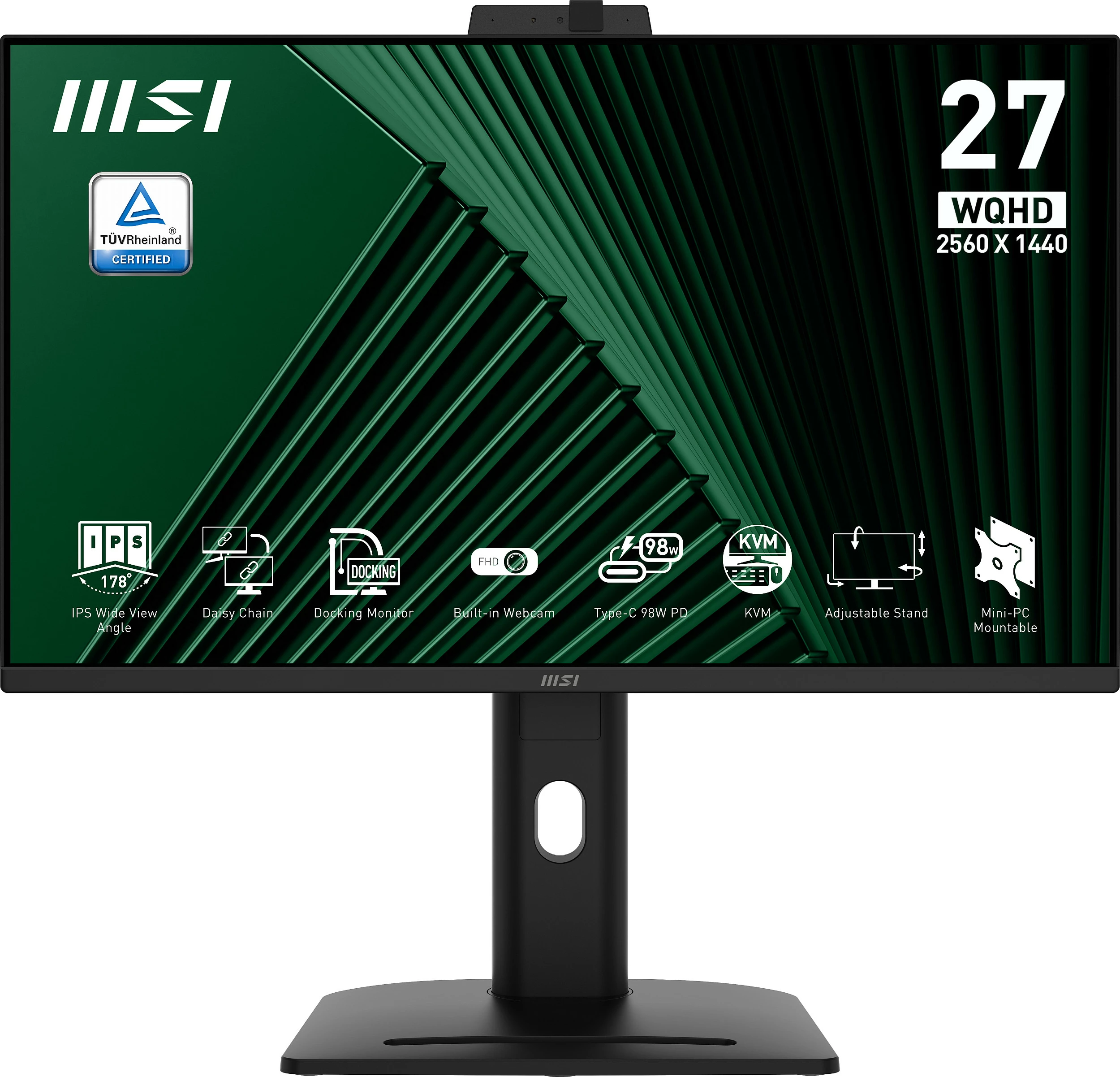Monitor MSI 9S6-3PC8CM-001, 27", WQHD 2560x1440, IPS, 100Hz, i zi