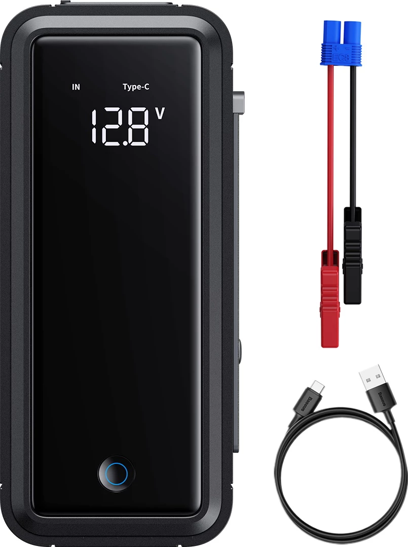 Jump starter Baseus Super Energy Mega Series BS-CH007, 3000A, 12V, me superkondensator, Gri