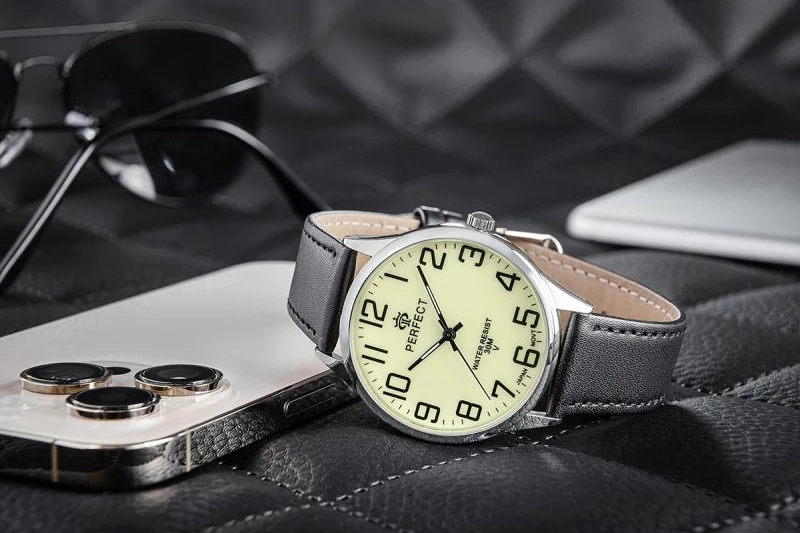 Orë dore për meshkuj PERFECT GXB452-04, e zezë