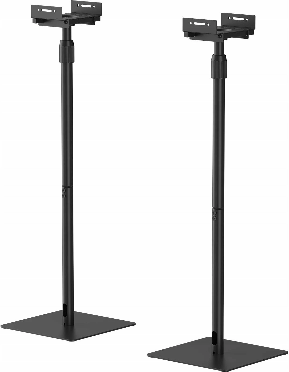 Stenda për monitorë studio Mozos MSS6-SET-PRO, lartësi e rregullueshme 848-1118 mm, 2 copë, e zezë