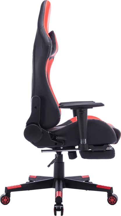 Karrige për lojëra Zeldo, e zezë/e kuqe