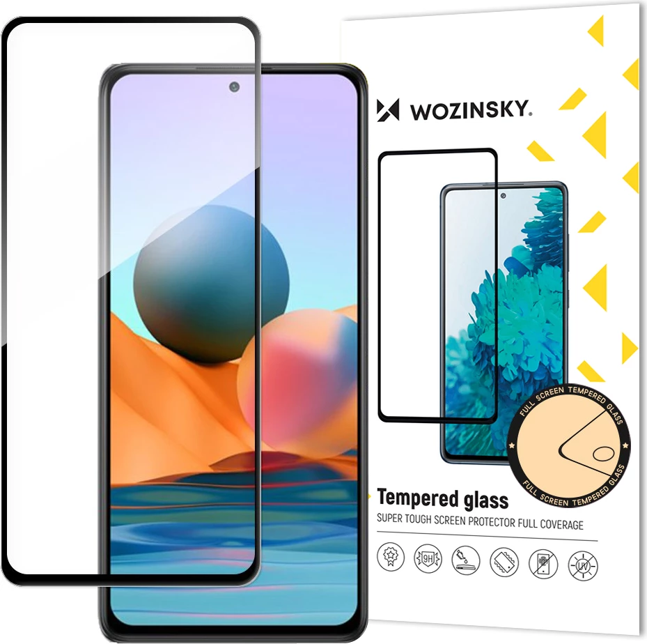Xham i temperuar Wozinsky Full Glue me kornizë, për Xiaomi Redmi Note 12 Pro+, Note 12 Pro, Note 12 5G, Note 12, Redmi Note 10 Pro, Xiaomi 12T, 12T Pro, Mi 11i, Mi 11T, Mi 11T Pro, POCO F3, POCO X5 5G, Zi