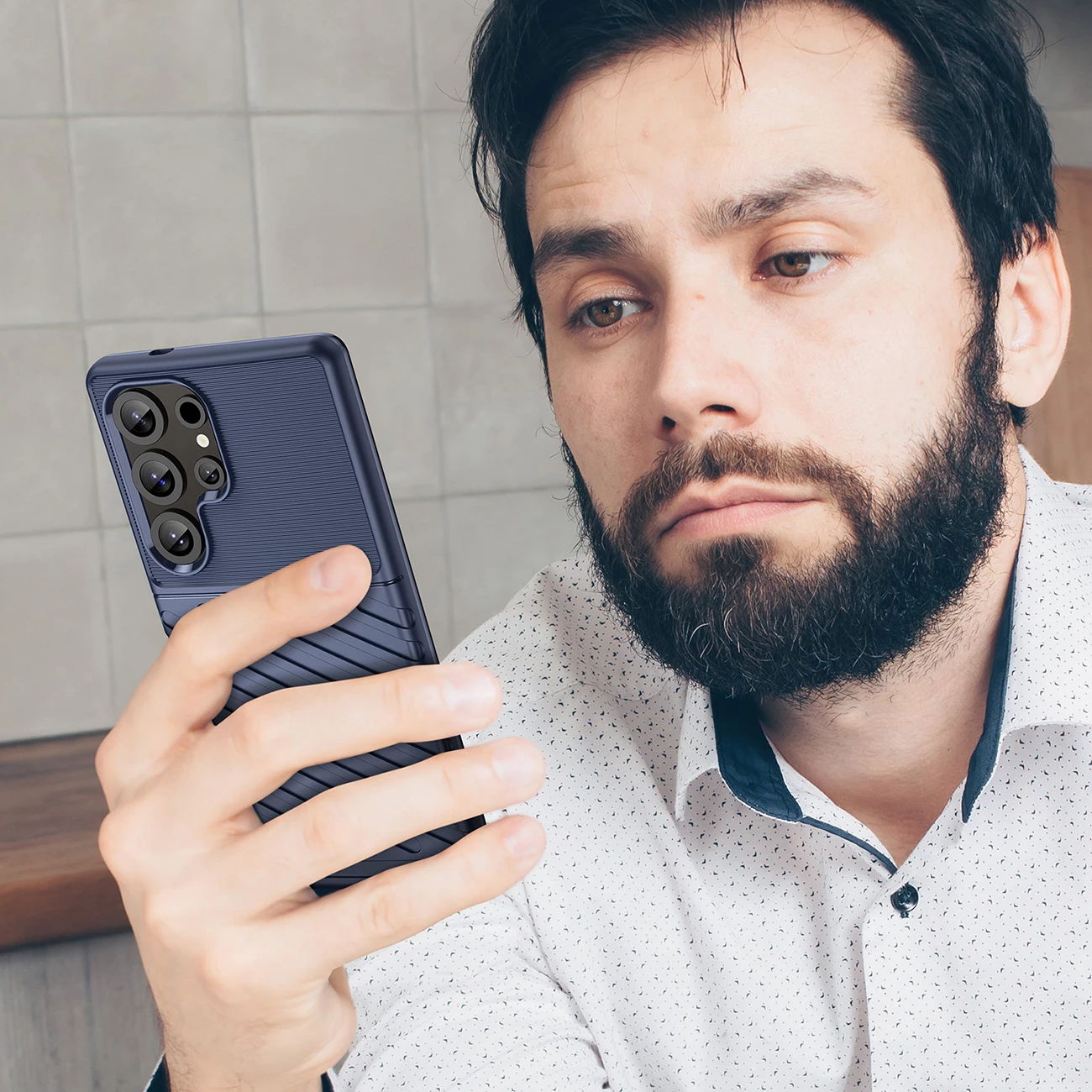 Mbështjellës Hurtel Thunder Case për Samsung Galaxy S25 Ultra, TPU, Blu