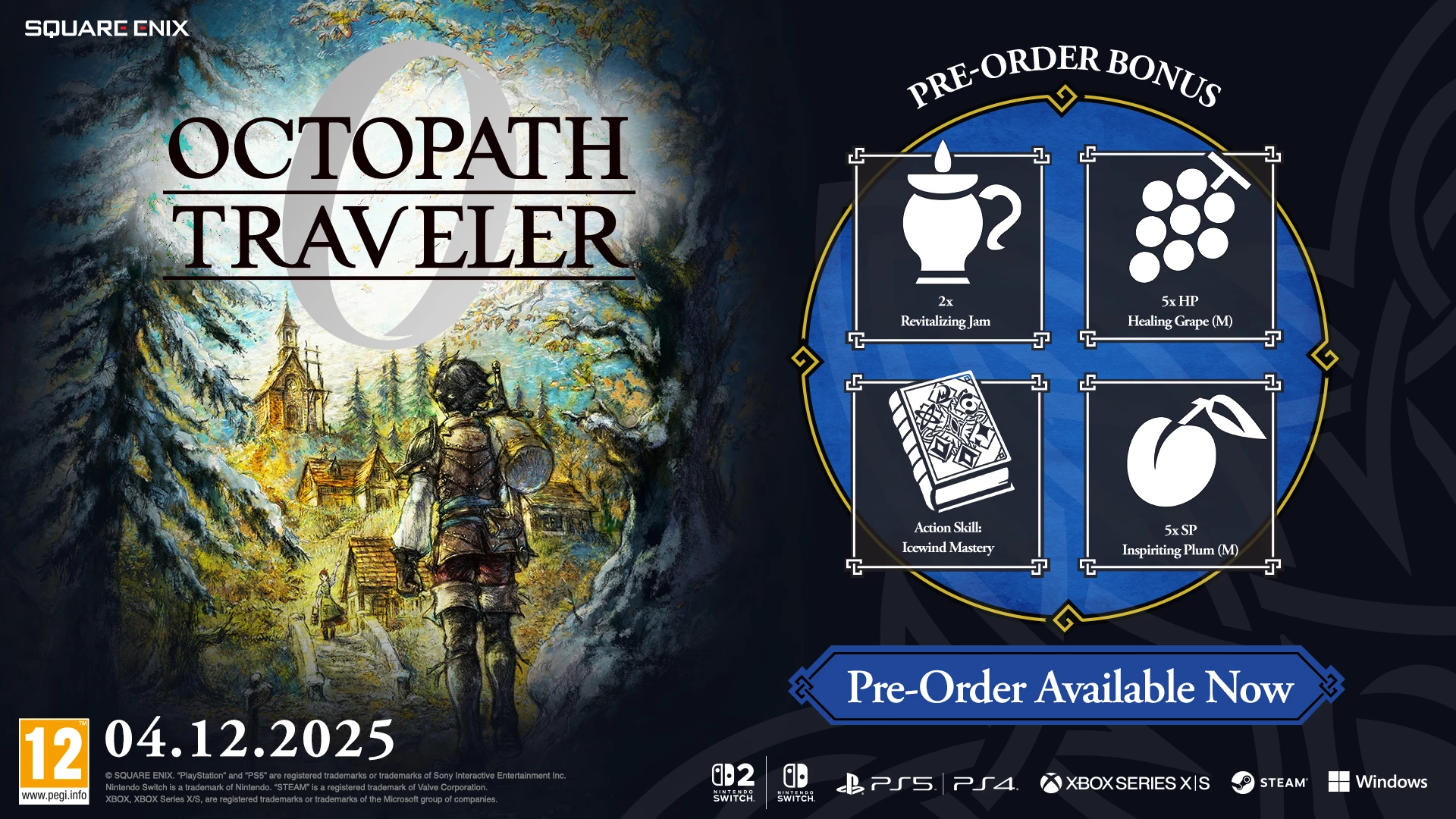 Lojë për Nintendo Switch 2 Square Enix Octopath Traveler 0, PEGI 12