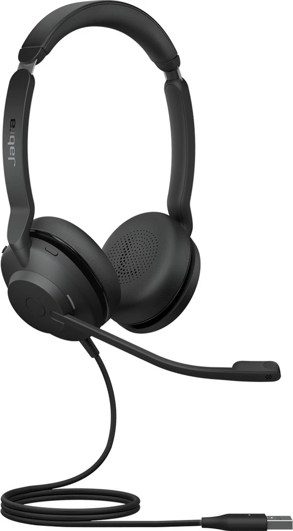 Kufje me mikrofon, Jabra EV302UC 23189-989-979, me kabllo, për UC, e zezë
