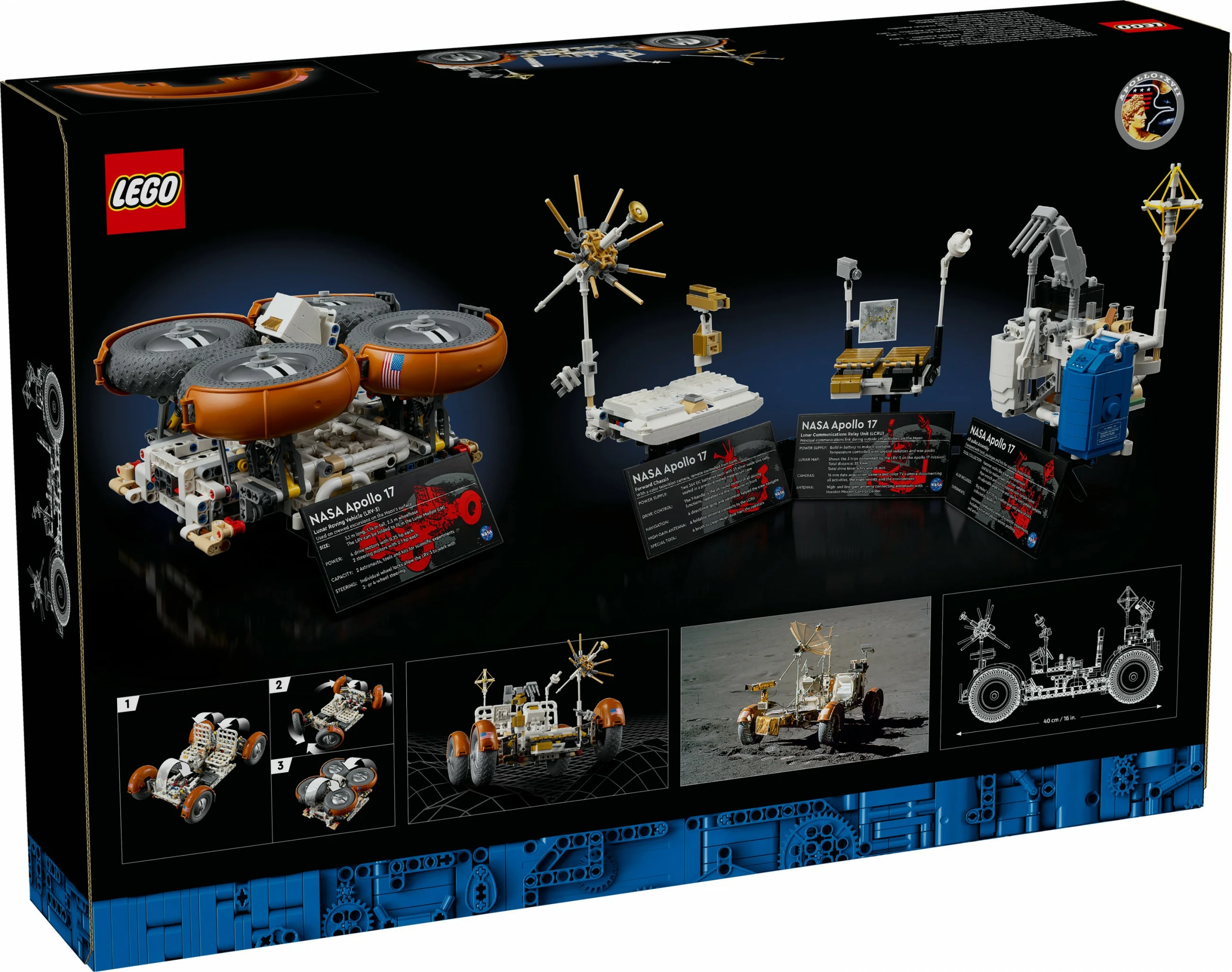 Set ndërtimi LEGO Technic NASA Apollo Lunar Roving Vehicle 42182, multikolor