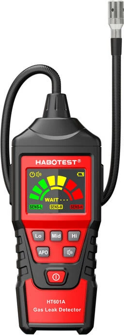 detektor rrjedhje gazi, Habotest, HT601A, ekran LCD me ngjyra, alarm zanor, diapazon 0-9999 PPM / 0.00-20.00% LEL