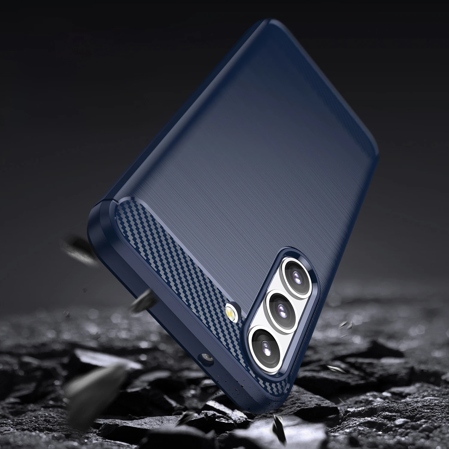 Mbështjellës për celular Hurtel Carbon Case për Samsung Galaxy S23, TPU, Blu