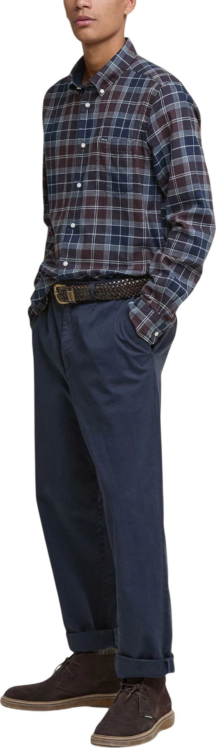 Këmishë për meshkuj Barbour Fortrose MSH4991, blu-kafe [Madhësia: M]