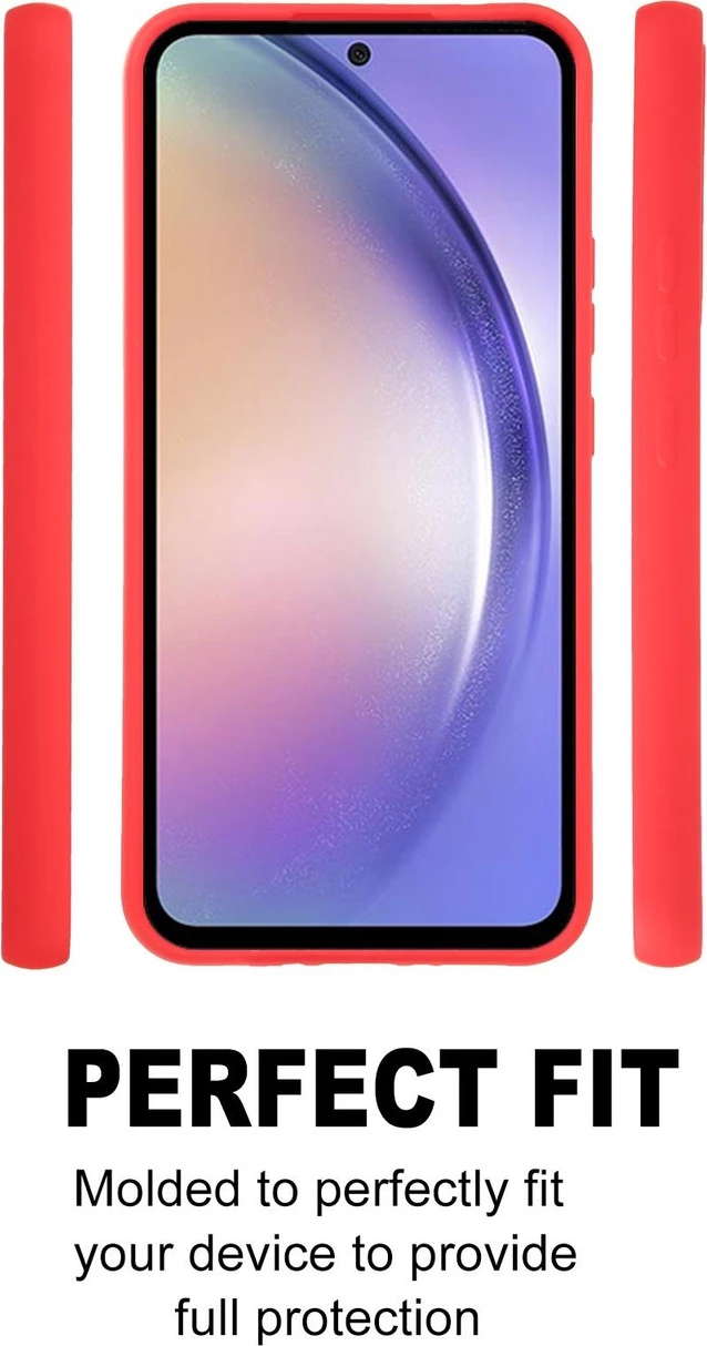 Mbështjellës silikoni Goospery Soft Feeling për Samsung Galaxy A34, 17673, kuqe