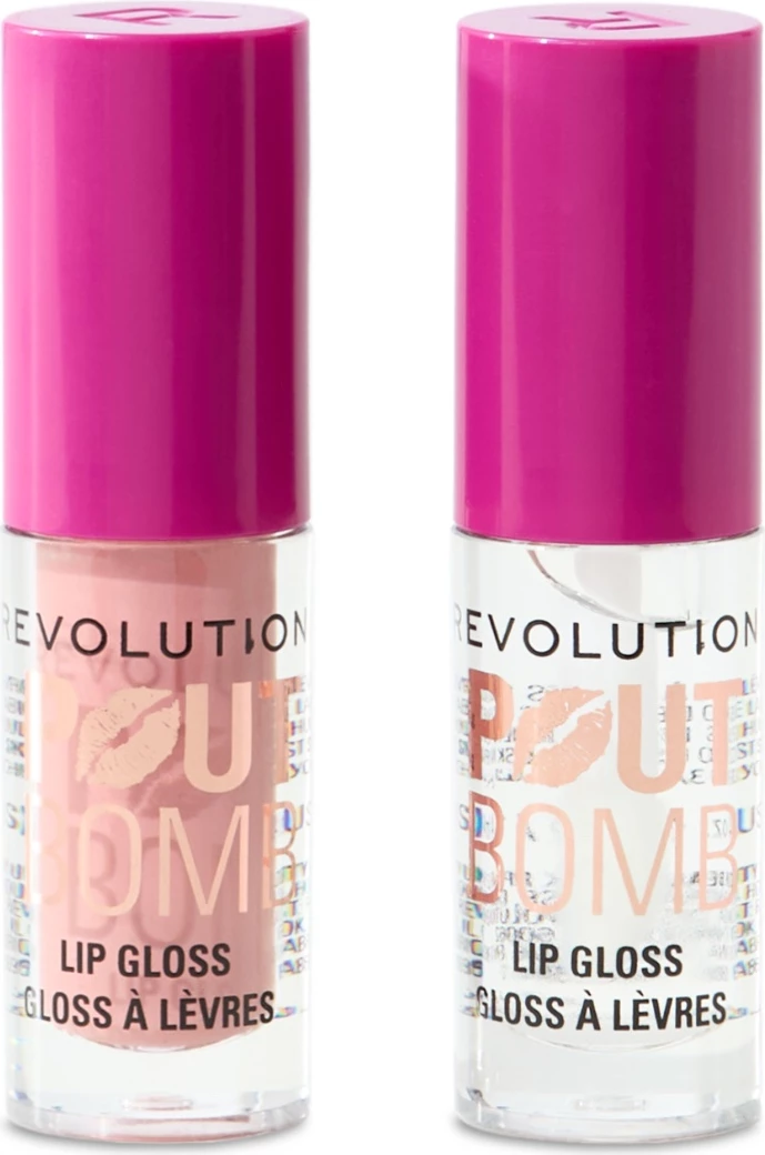 Revolution - Mini Lip Gloss Duo Pout Bomb Plumping - Gift Set