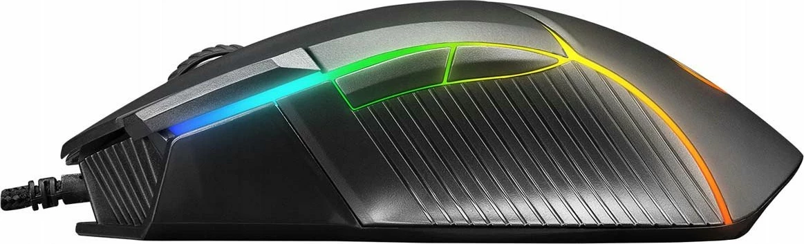 Maus gaming Rampage SMX-G39 Comfort, 12800 DPI, USB me kabllo 1.8 m, RGB, e zezë