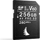 Kartelë memorie SDXC Angelbird AV PRO SD V60 MK2, 256GB, UHS-II, 280MB/s, 160MB/s, e zezë