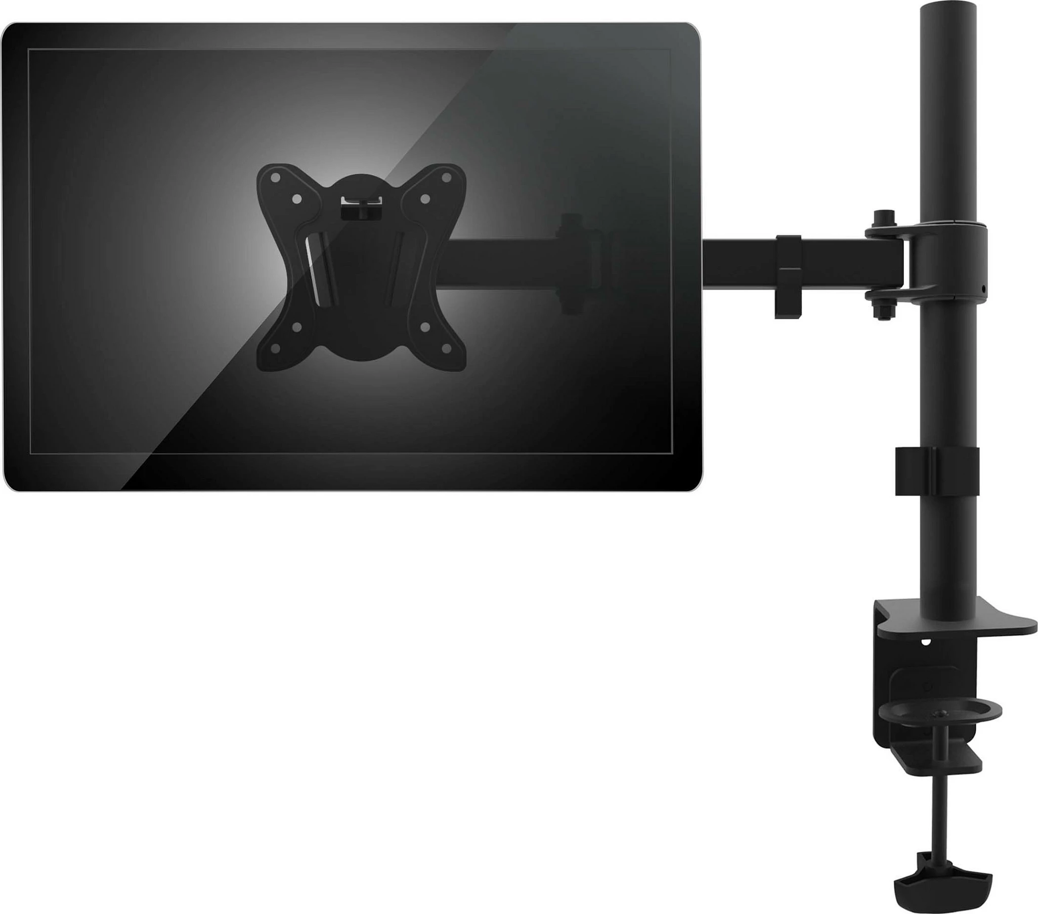 Mbajtës monitori tavoline EQUIP, 13"-27", VESA 75x75/100x100, 8 kg, i zi