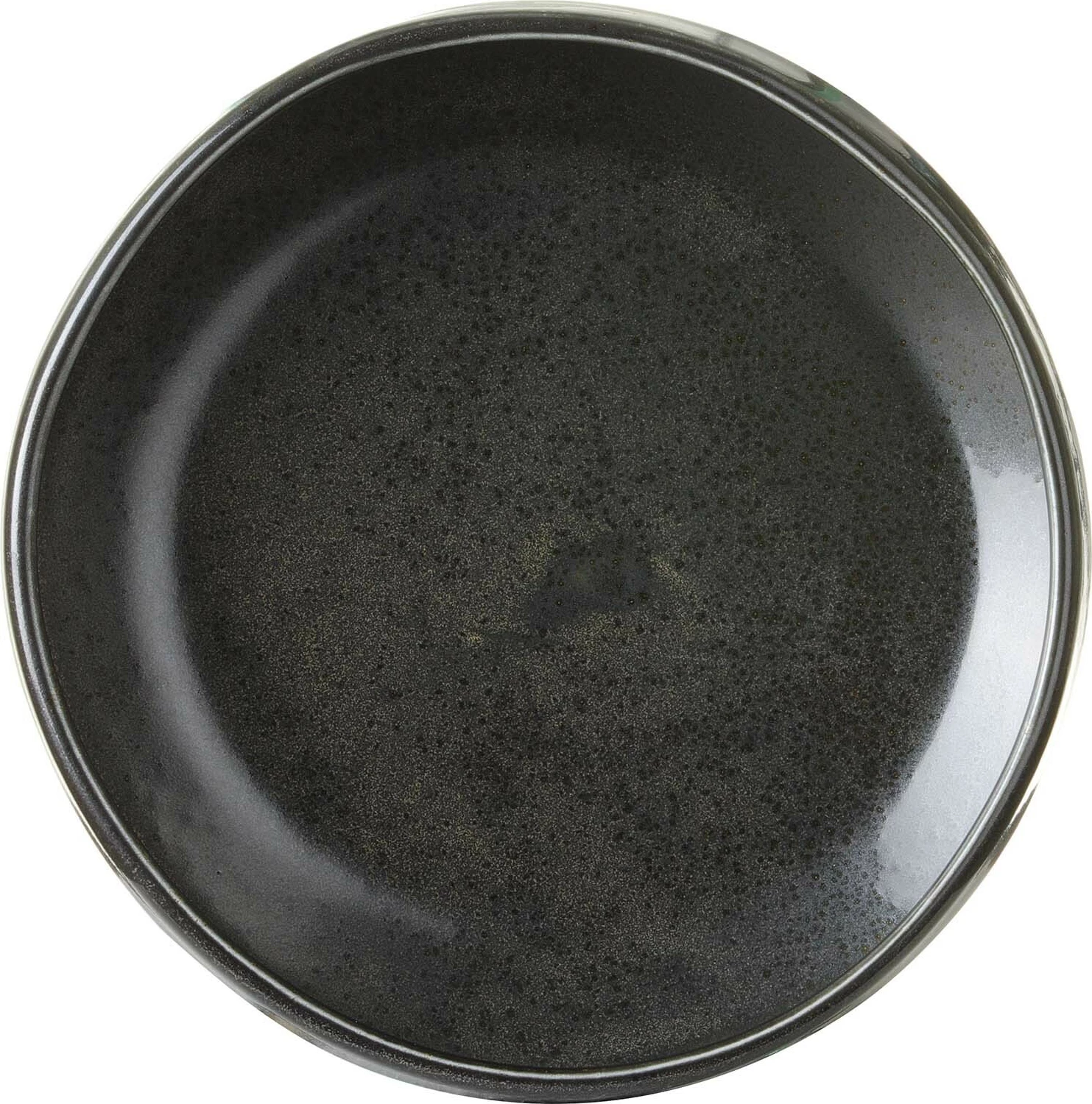 Pjatë gourmet Fine Dine Onyx 170 mm, stoneware, e zezë, set 3 copë