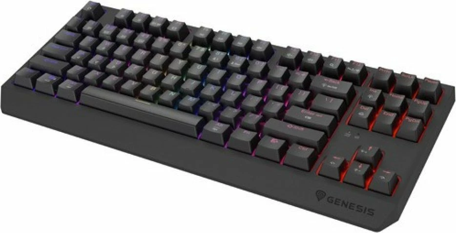 Tastierë mekanike gaming GENESIS Thor 230 TKL Wireless (NKG-2106), Outemu Red, RGB, Bluetooth/2.4GHz/USB, US layout, e zezë