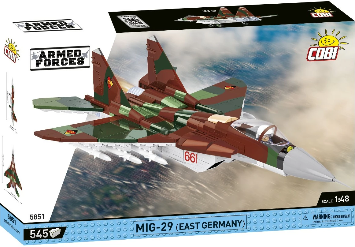 Set blloqe Cobi Klocki MiG-29 Armed Forces, 545 pjesë, Kamuflazh
