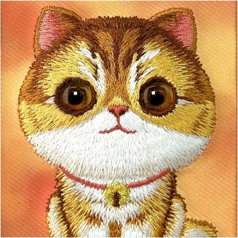 Kuti telefoni Nimmy Big Eyed Pet 2.0 Cat për iPhone 17 Pro, portokalli