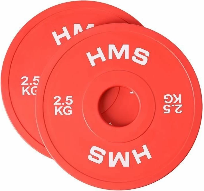 Disqe olimpike HMS CBRS25 2x2.5kg, të kuqe