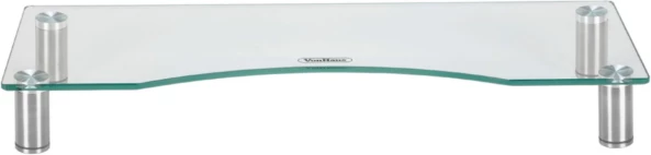 Mbajtës monitori VonHaus Glass Monitor Stand L 580x210mm, xham i temperuar 5mm, lartësi e rregullueshme 75-90mm, kapacitet 20kg, transparent