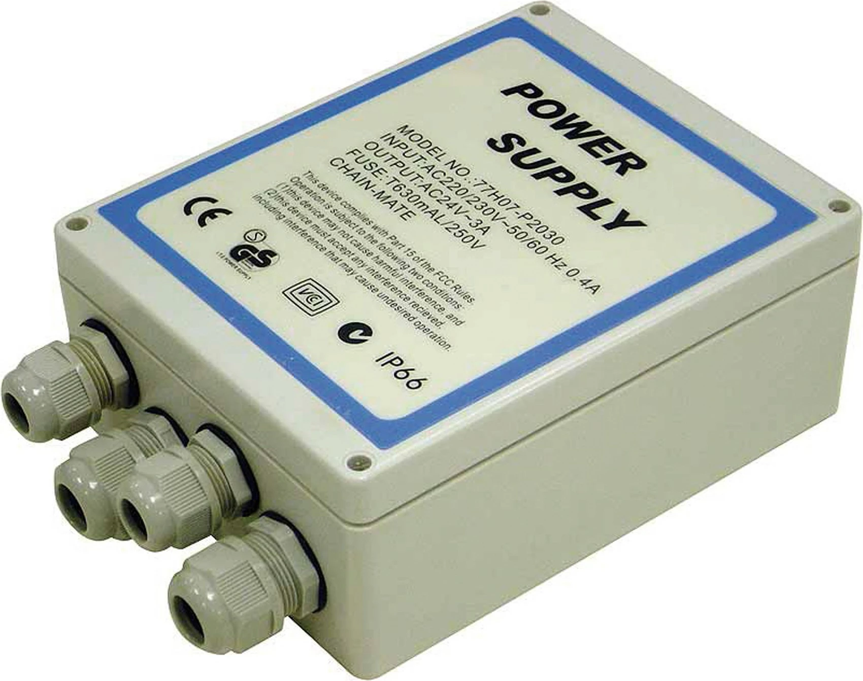 Kutia e jashtme e rrymës LevelOne, 220-230V AC, kamera sigurie, Gri