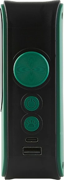 Kompresor portativ ajri, Tracer RES-07BEL (TRAKOM47496), presion 10 bar, bateri 4000 mAh, power bank, dritë LED, e zezë/jeshile