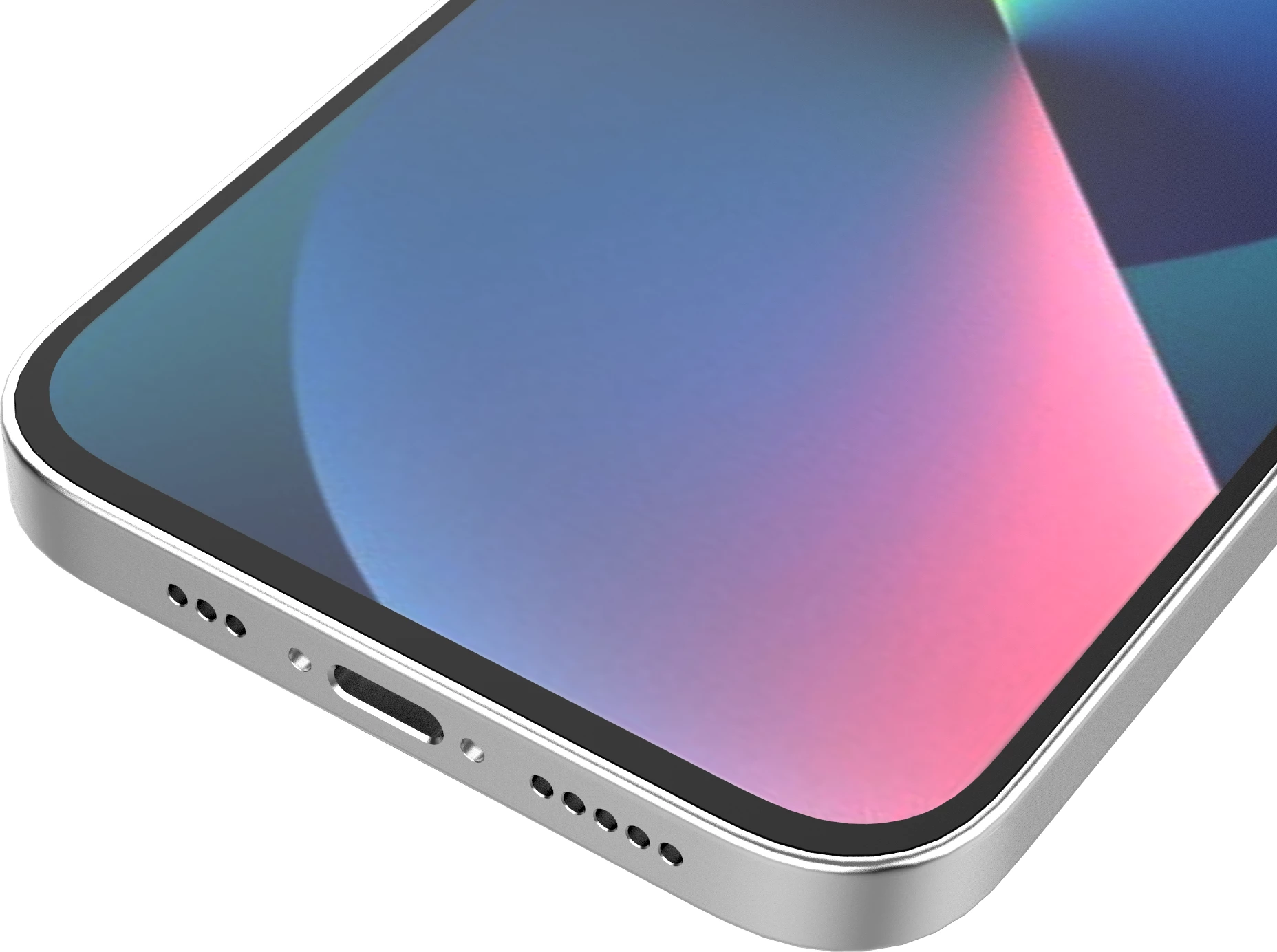 Mbështjellës Hurtel Ombre Protect Case për iPhone 14 Plus, rozë-kaltër