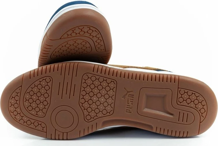 Atlete për meshkuj Puma Rebound v6, të bardha/navy/kafe