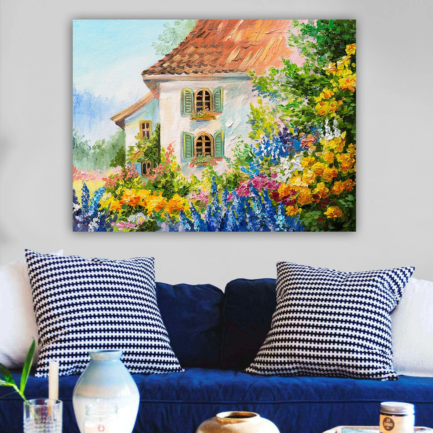 Pikturë dekorative në kanavacë, shumëngjyrëshe, 70x100cm, 410266006_70100
