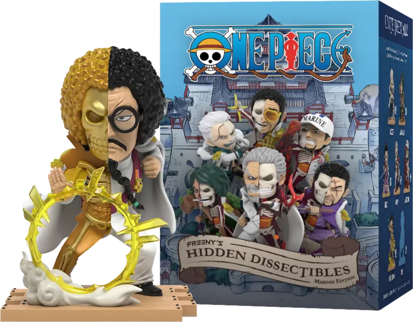 Figurinë koleksionuese Mighty Jaxx Freeny’s Hidden Dissectibles One Piece Marine Edition, vinyl 10 cm, blind box (figurë e rastësishme) 1 copë