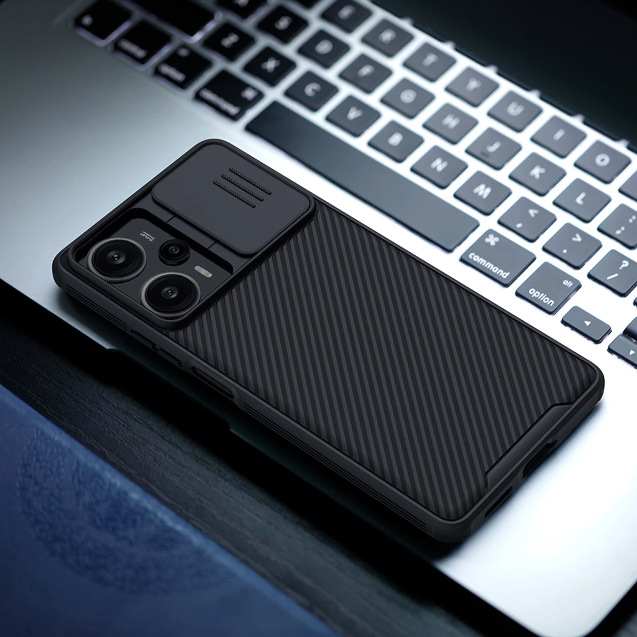 Mbështjellës Nillkin CamShield Pro për Xiaomi Redmi Note 12 Turbo / Poco F5, i zi