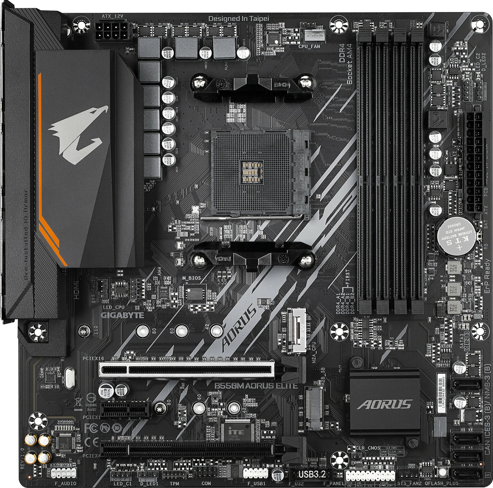Pllakë amë Gigabyte B550M AORUS ELITE mATX