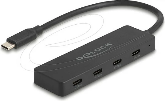 Hub USB-C DeLOCK, 4x USB-C, 10 Gbps, i zi
