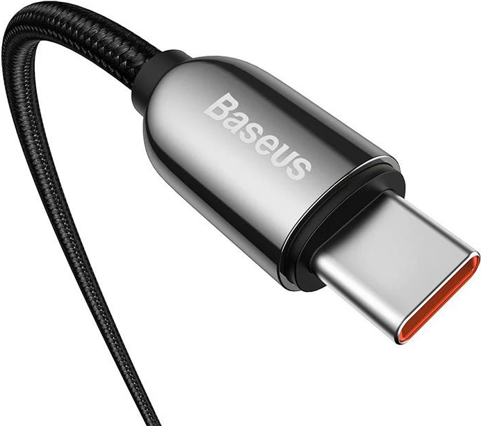 Kabllo Baseus CATSK-B01 USB-C në USB-C, 1m, 100W, e zezë