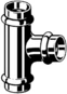 T-konektor Viega 345945 18x18x18 mm bakër, me guarnicion HNBR