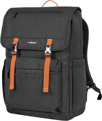 Çantë shpine Natec Niala, 15.6 inç, 18L, e zezë me portokalli
