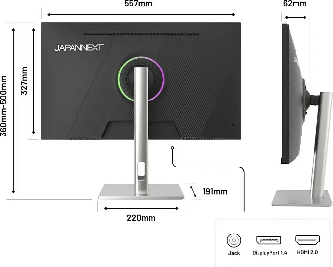 Monitor gaming JAPANNEXT 24.5" Full HD IPS 320Hz 1ms