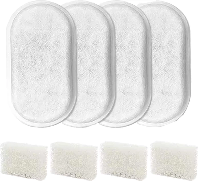 Filter zëvendësues Rojeco RYSJPJHG-LX8 për shatërvan/ene uji 2L, set 4 copë, bardhë