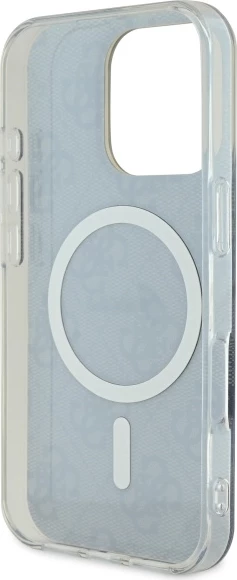 Mbështjellës Guess IML 4G MagSafe për iPhone 16 Pro Max, Zi