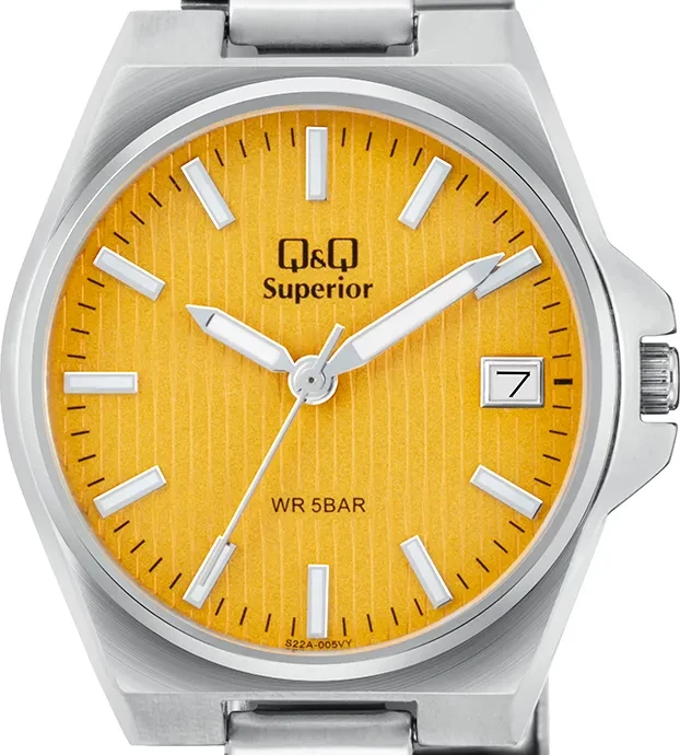 Orë dore Q&Q S22A-005VY, e argjendtë/verdhë