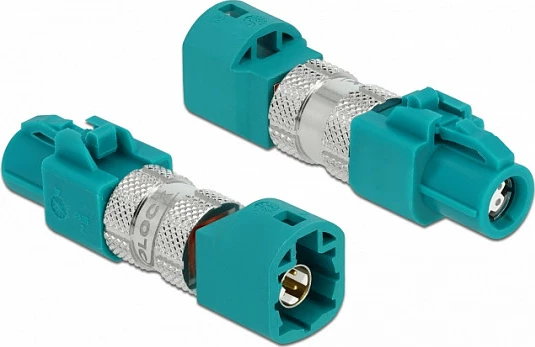 Adapter DeLOCK HSD Z femër në HSD Z mashkull, kontakte të arta, blu