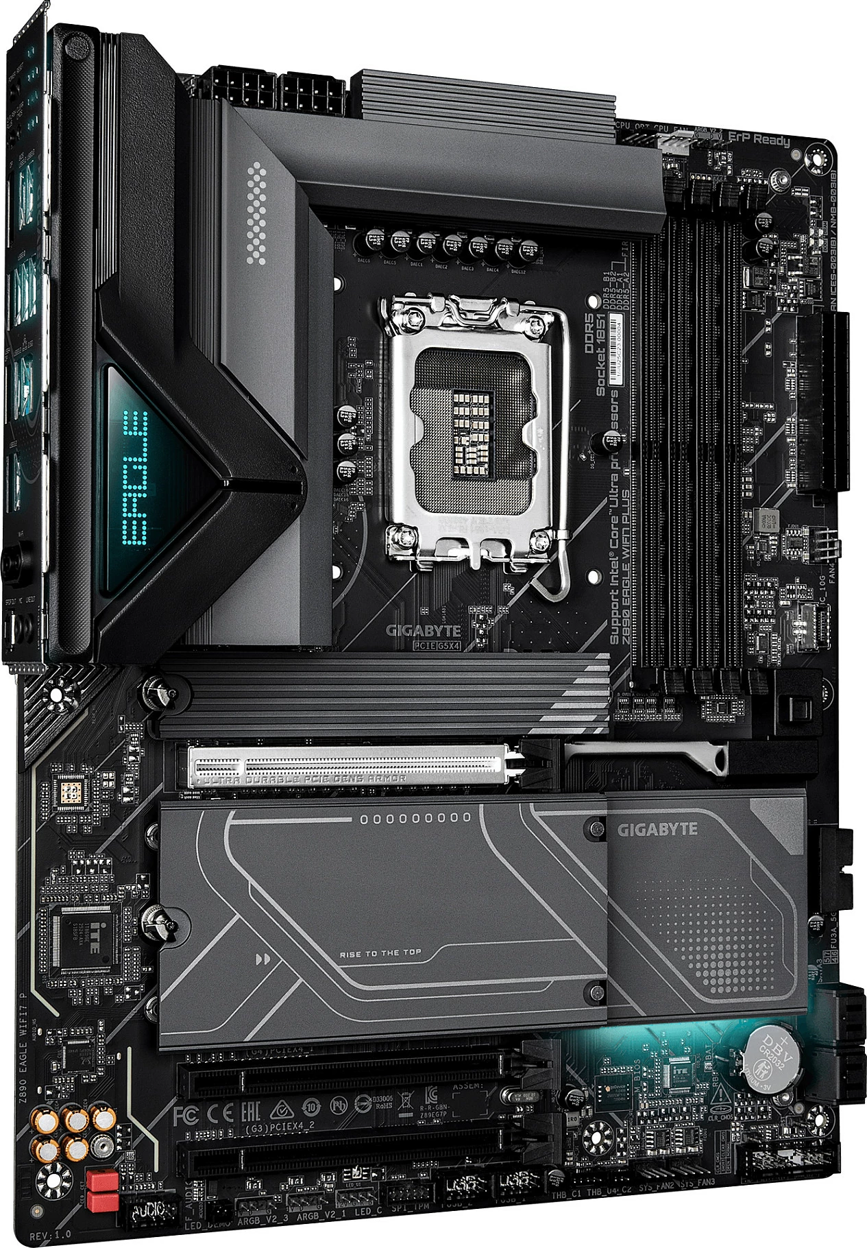 Pllakë amë Gigabyte Z890 EAGLE WIFI7 PLUS, LGA1851, 1xDP, e zezë/gri