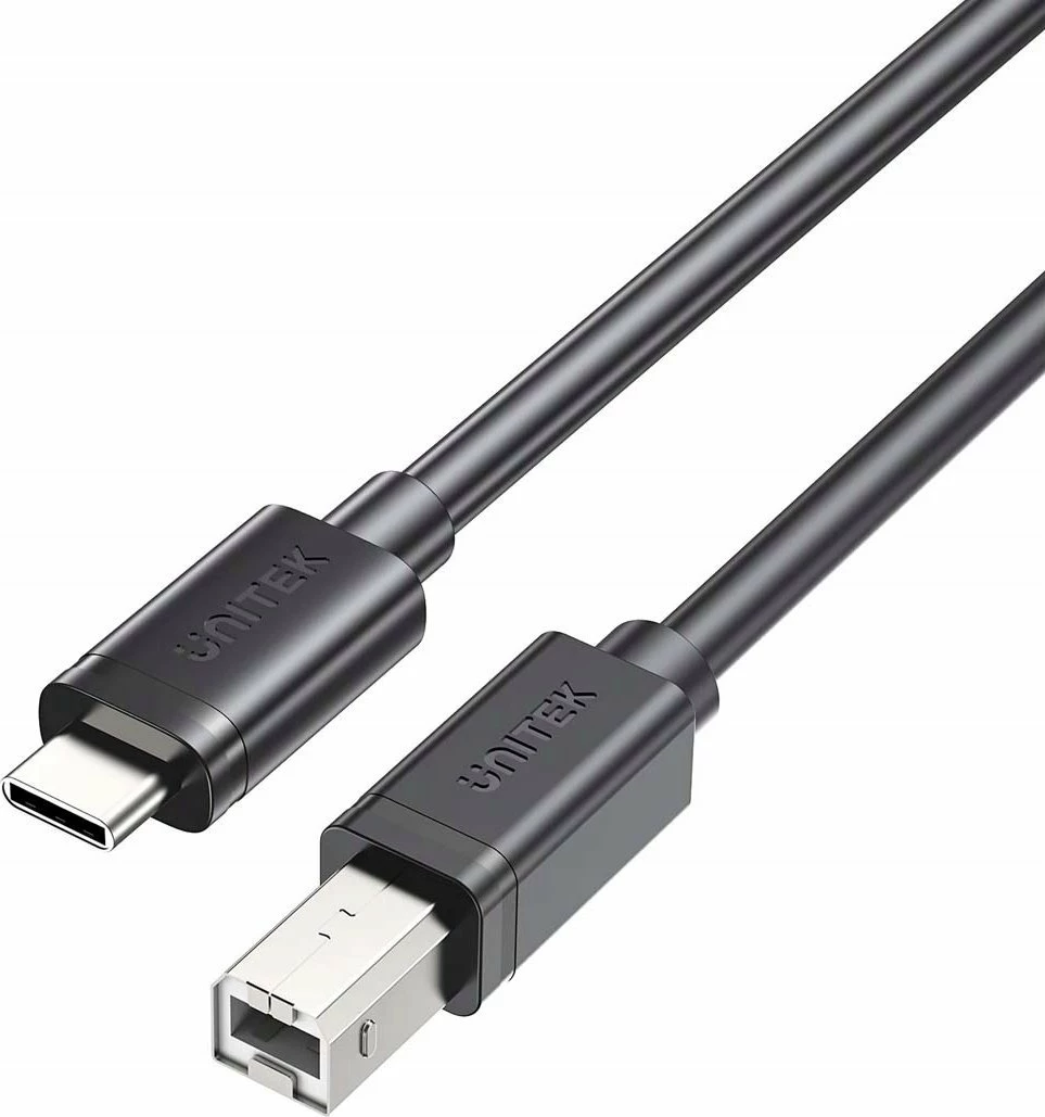 Kabllo Unitek C14140ABK03-1M USB-C në USB-B, 1 m, USB 2.0, e zezë