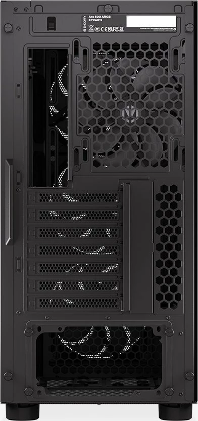 Kasë Endorfy Arx 500 ARGB EY2A011 Midi Tower ATX me xham të temperuar, 4x 140mm PWM ARGB fanë, Black