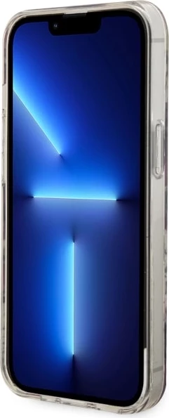 Mbështjellës Guess GUHMP14MHCFWSP për iPhone 14 Plus 6.7", MagSafe, lule, rozë