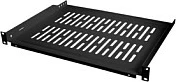 Raft racku LogiLink 19" 1U, thellësi 350mm, kapacitet 10 kg, i zi