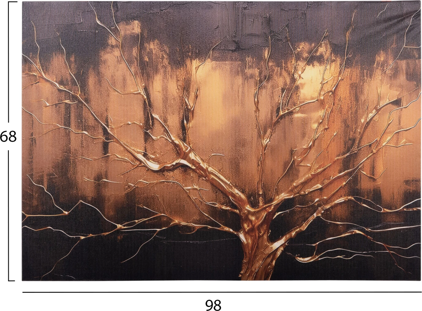 Pikturë muri GOBI FH4861, kanavacë e printuar, 98x2.5x68cm